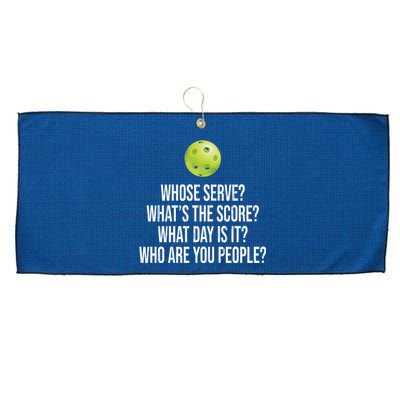 Funny Pickleball Meme Large Microfiber Waffle Golf Towel