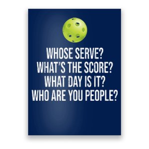 Funny Pickleball Meme Poster