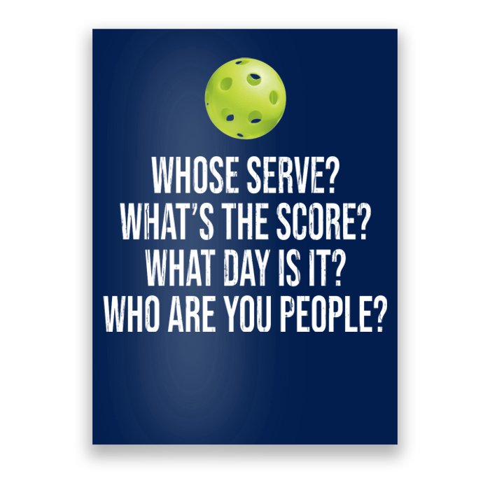 Funny Pickleball Meme Poster