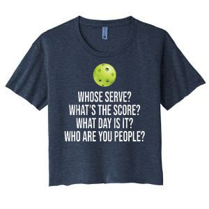 Funny Pickleball Meme Women's Crop Top Tee