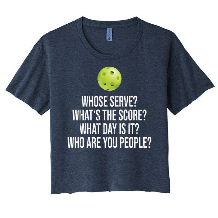 Funny Pickleball Meme Women's Crop Top Tee