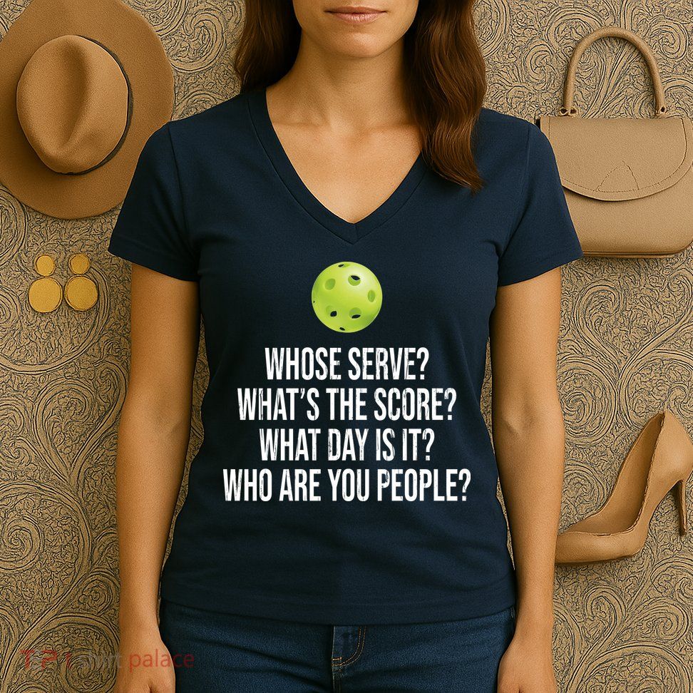Funny Pickleball Meme Women's V-Neck T-Shirt