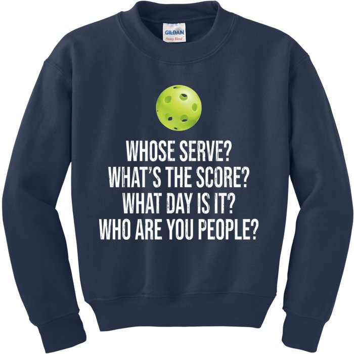 Funny Pickleball Meme Kids Sweatshirt