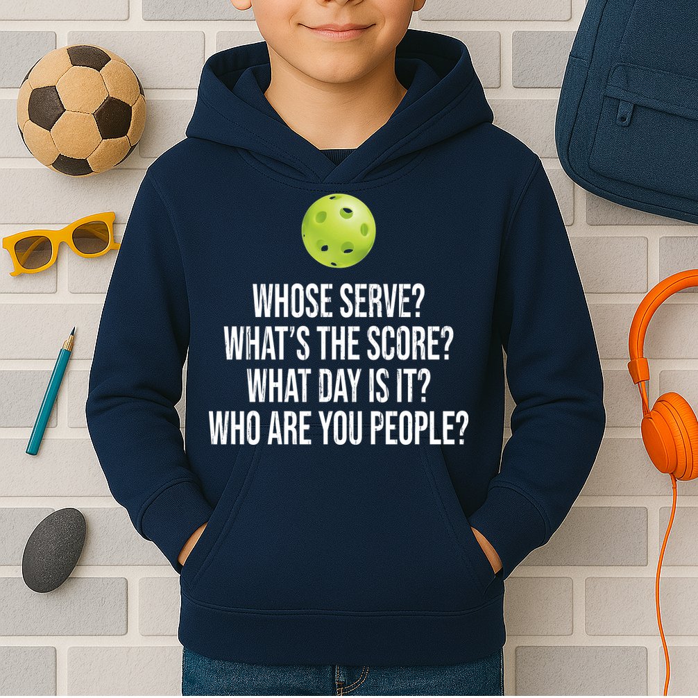 Funny Pickleball Meme Kids Hoodie