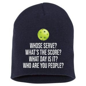 Funny Pickleball Meme Short Acrylic Beanie