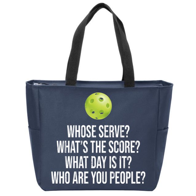 Funny Pickleball Meme Zip Tote Bag