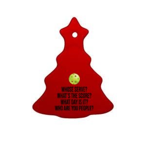 Funny Pickleball Meme Ceramic Tree Ornament