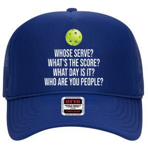 Funny Pickleball Meme High Crown Mesh Back Trucker Hat