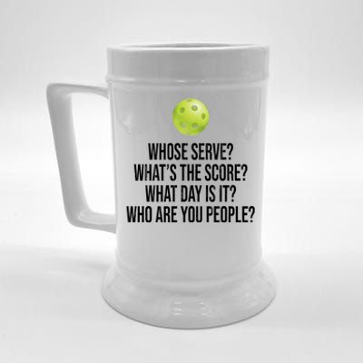 Funny Pickleball Meme Beer Stein