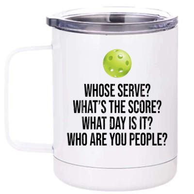 Funny Pickleball Meme 12 oz Stainless Steel Tumbler Cup