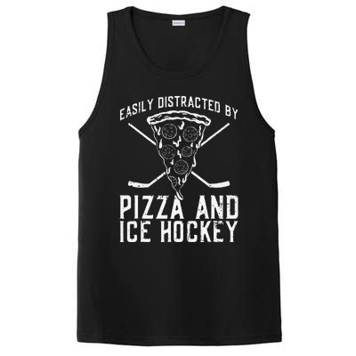 Funny Pizza Maker Who Loves Ice Hockey And Pizza PosiCharge Competitor Tank