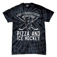 Funny Pizza Maker Who Loves Ice Hockey And Pizza Tie-Dye T-Shirt