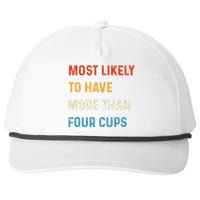 Funny Passover Most Likely More Than Four Cups Seder Matzah Snapback Five-Panel Rope Hat