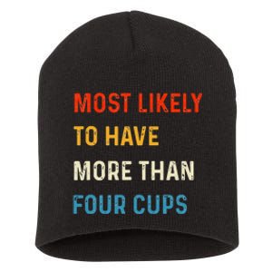 Funny Passover Most Likely More Than Four Cups Seder Matzah Short Acrylic Beanie