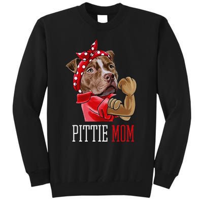 Funny Pitbull Mom Pittie Mom Dog Mom Mother's Day Sweatshirt