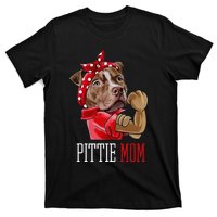 Funny Pitbull Mom Pittie Mom Dog Mom Mother's Day T-Shirt