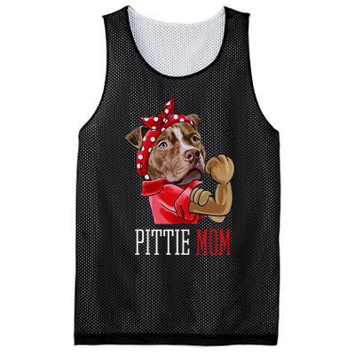 Funny Pitbull Mom Pittie Mom Dog Mom Mother's Day Mesh Reversible Basketball Jersey Tank