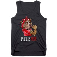 Funny Pitbull Mom Pittie Mom Dog Mom Mother's Day Tank Top