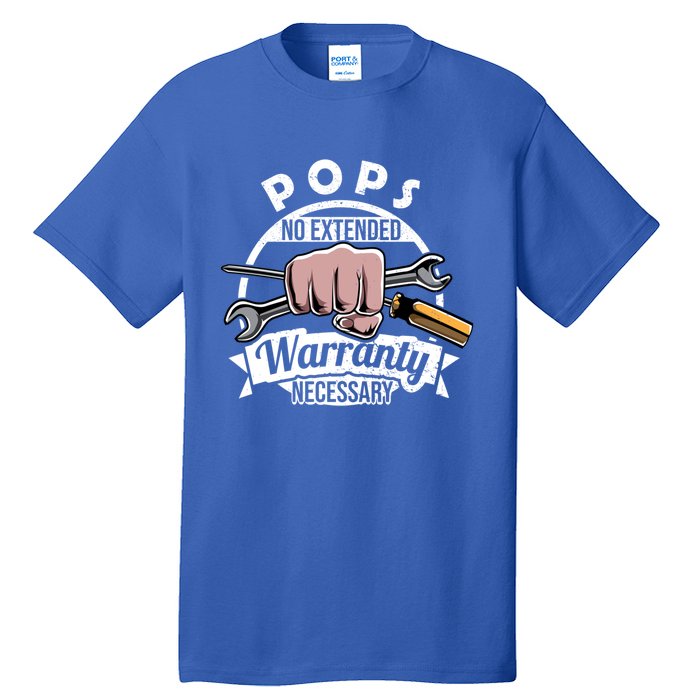 Funny Pops Mr Fix It Handy Dad My Tools Mechanic Grandpa Gift Tall T-Shirt