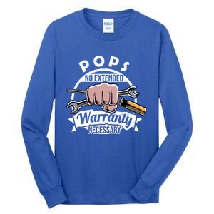 Funny Pops Mr Fix It Handy Dad My Tools Mechanic Grandpa Gift Tall Long Sleeve T-Shirt