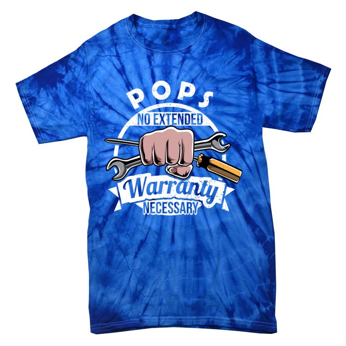 Funny Pops Mr Fix It Handy Dad My Tools Mechanic Grandpa Gift Tie-Dye T-Shirt