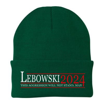 Funny Political Name Lebowski Political Election Vote 2024 Knit Cap Winter Beanie