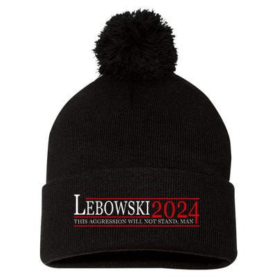 Funny Political Name Lebowski Political Election Vote 2024 Pom Pom 12in Knit Beanie