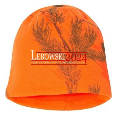 Funny Political Name Lebowski Political Election Vote 2024 Kati - Camo Knit Beanie