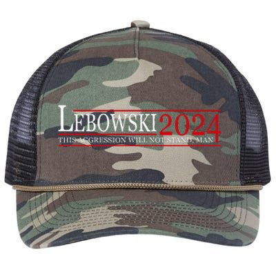 Funny Political Name Lebowski Political Election Vote 2024 Retro Rope Trucker Hat Cap