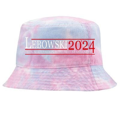 Funny Political Name Lebowski Political Election Vote 2024 Tie-Dyed Bucket Hat