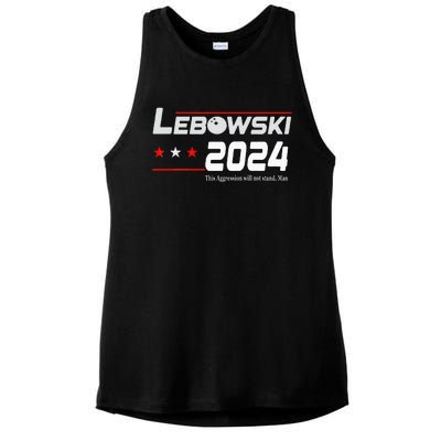 Funny Political Name Lebowski Political Election Vote 2024 Ladies PosiCharge Tri-Blend Wicking Tank