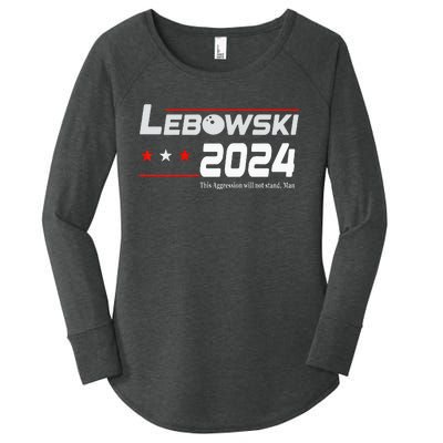 Funny Political Name Lebowski Political Election Vote 2024 Women's Perfect Tri Tunic Long Sleeve Shirt