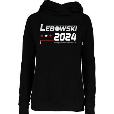 Funny Political Name Lebowski Political Election Vote 2024 Womens Funnel Neck Pullover Hood