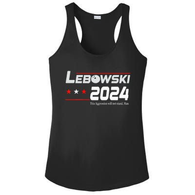 Funny Political Name Lebowski Political Election Vote 2024 Ladies PosiCharge Competitor Racerback Tank