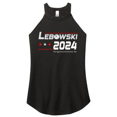 Funny Political Name Lebowski Political Election Vote 2024 Women's Perfect Tri Rocker Tank