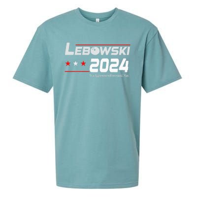 Funny Political Name Lebowski Political Election Vote 2024 Sueded Cloud Jersey T-Shirt