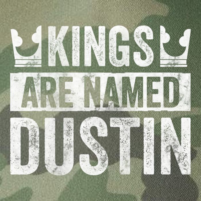 Funny Personalized Name Kings Are Named Dustin Legacy Tie Dye Trucker Hat