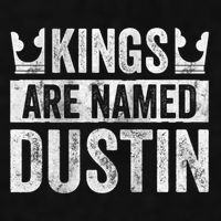 Funny Personalized Name Kings Are Named Dustin Ladies PosiCharge Tri-Blend Wicking Tank