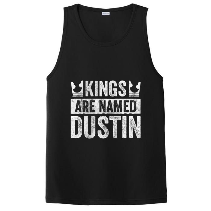 Funny Personalized Name Kings Are Named Dustin PosiCharge Competitor Tank