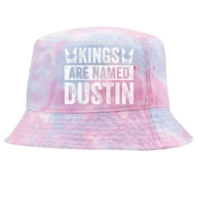 Funny Personalized Name Kings Are Named Dustin Tie-Dyed Bucket Hat