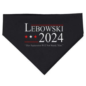 Funny Political Name Lebowski Political Election Vote 2024 USA-Made Doggie Bandana