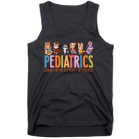 Funny Pediatric Nurse Caring For Tiny But Mighty Superheroes Tank Top