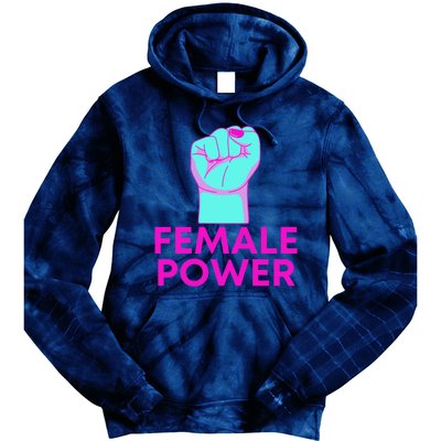 Female Power Neon Tie Dye Hoodie