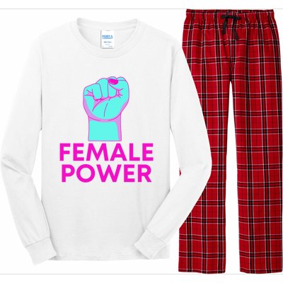 Female Power Neon Long Sleeve Pajama Set