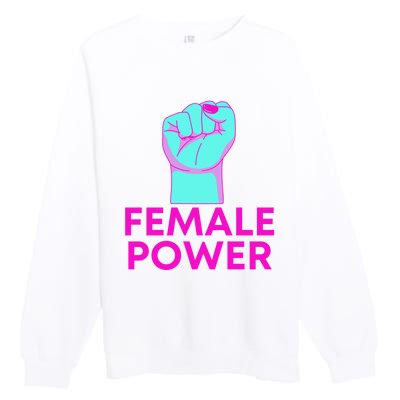 Female Power Neon Premium Crewneck Sweatshirt