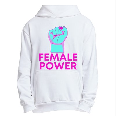 Female Power Neon Urban Pullover Hoodie