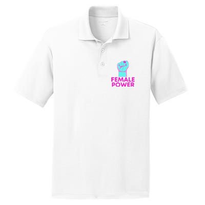 Female Power Neon PosiCharge RacerMesh Polo