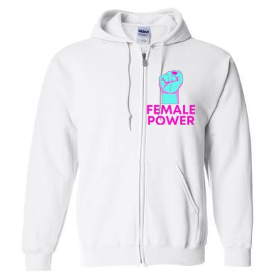 Female Power Neon Full Zip Hoodie