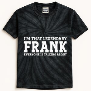 Frank Personal Name Funny Frank Kids Tie-Dye T-Shirt