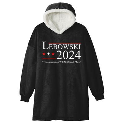 Funny Political Name Lebowski Political Election Vote 2024 Hooded Wearable Blanket